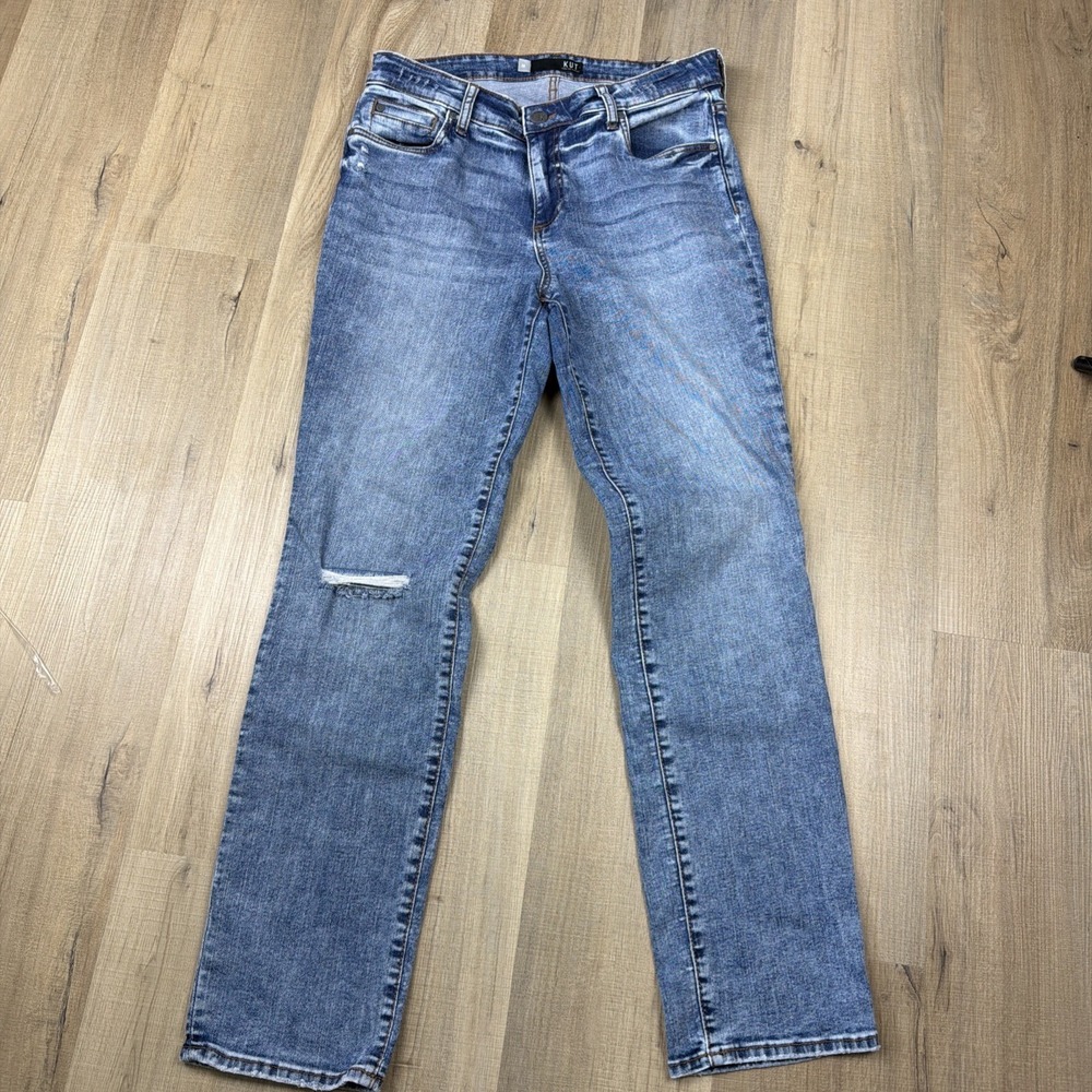 Kut From The Kloth Jeans Womens 10 Straight Leg Stretch Denim Mid Rise NWOT
